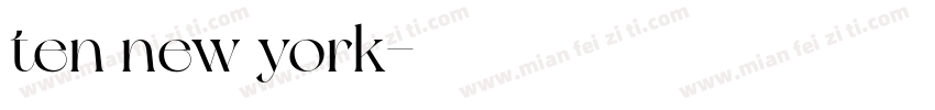 ten new york字体转换